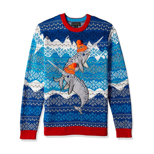 Naewhals Embroidered Christmas Sweater
