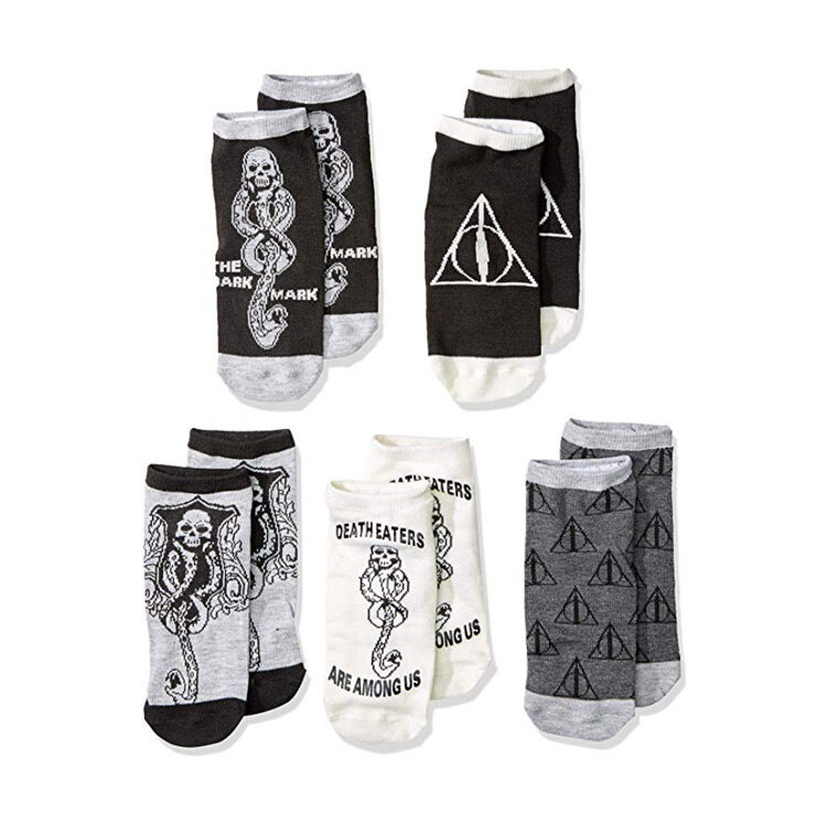 Deathly Hallows & Death Eater 5 Pack Socks