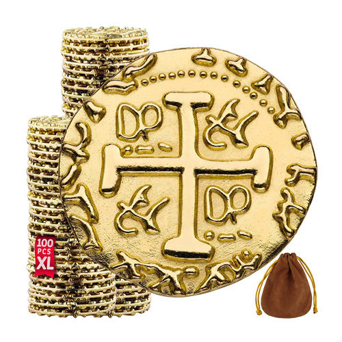 Golden Metal Coins - Doubloon Tokens