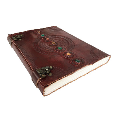 Embossed Handmade Leather Journal