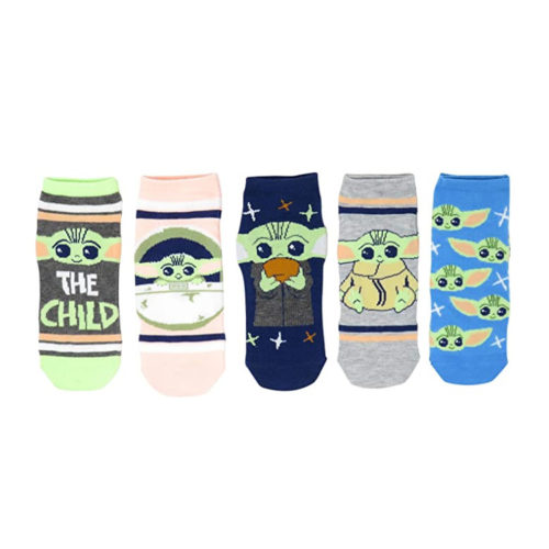The Mandalorian Baby Yoda 5 Pack Ankle Socks