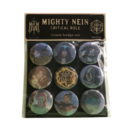 Critical Role: The Mighty Nein Badge Set of 9