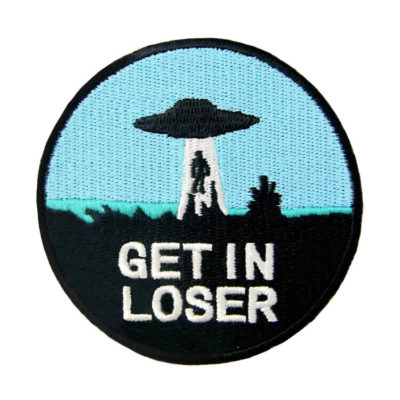 "Get in Loser" X-Files Embroidered Iron-On Sew-On Patch