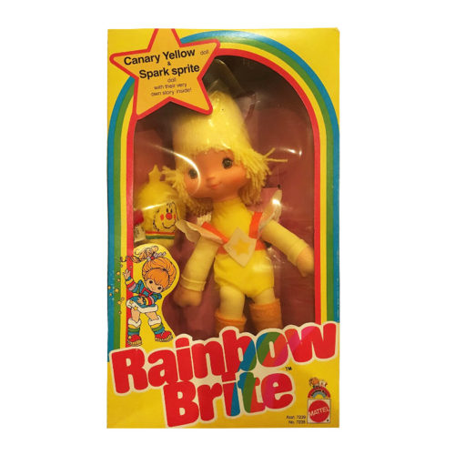 Vintage Rainbow Brite Doll Mattel Canary Yellow 1983