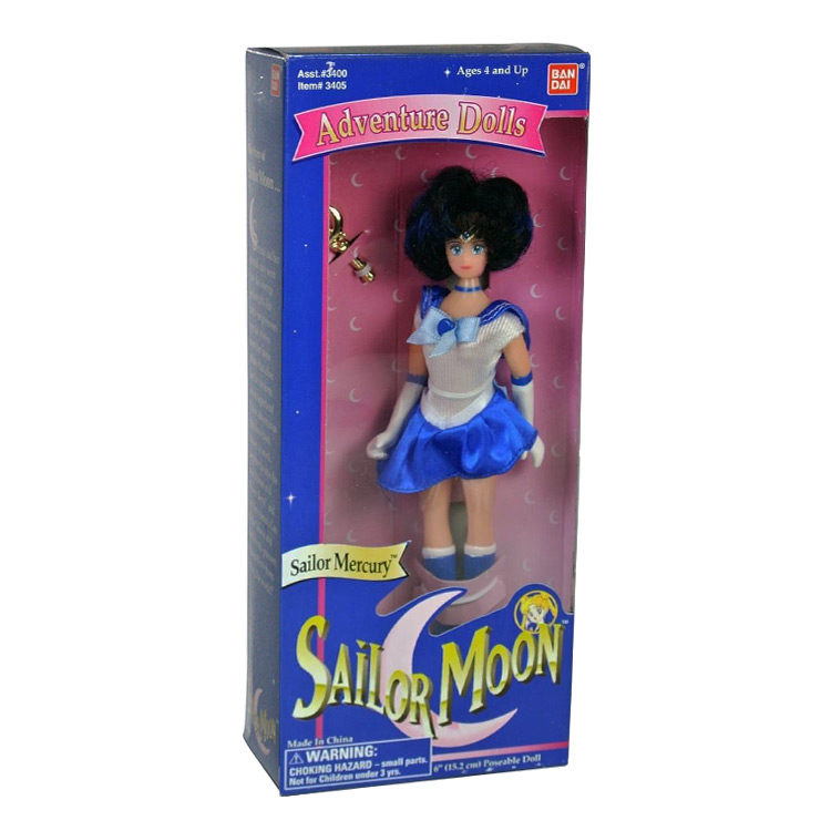 Sailor Moon Vintage Doll Bandai 1995 - Adventure Dolls Sailor Mercury