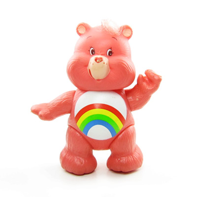 Care Bears Vintage Toys - Poseables - Cheer Bear