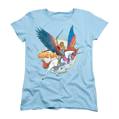 Classic She-Ra and Swiftwind T Shirt & Stickers by Popfunk