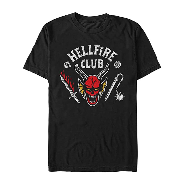 Stranger Things Hellfire Black T-Shirt by Fifth Sun