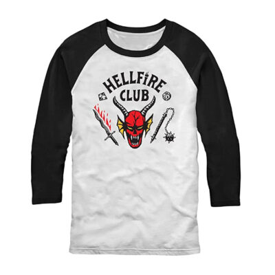 Stranger Things Hellfire Cut Medium-Sleeve Shirt