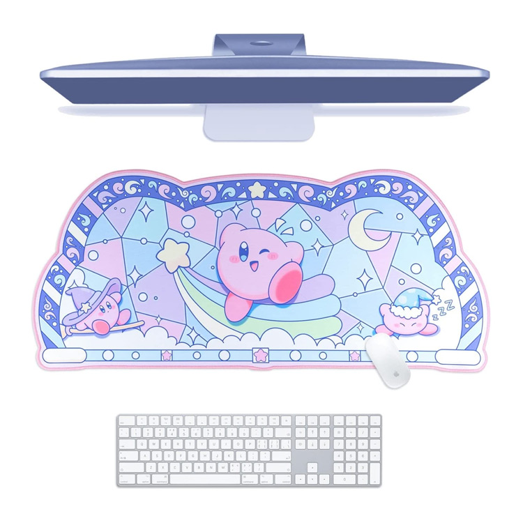 Kirby Kawaii Mouse Pad and Desktop Mat