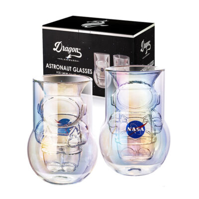 NASA Iridescent Astronaut Glasses - Set of 2