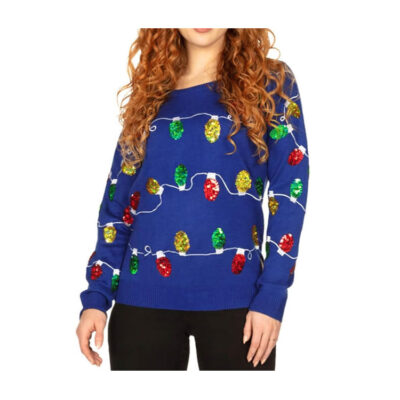 Tipsy Elves Christmas Lights Ugly Sweater