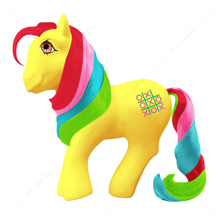 All About My Little Pony G1 Twinkle Eyed Tic Tac Toe (Vintage)