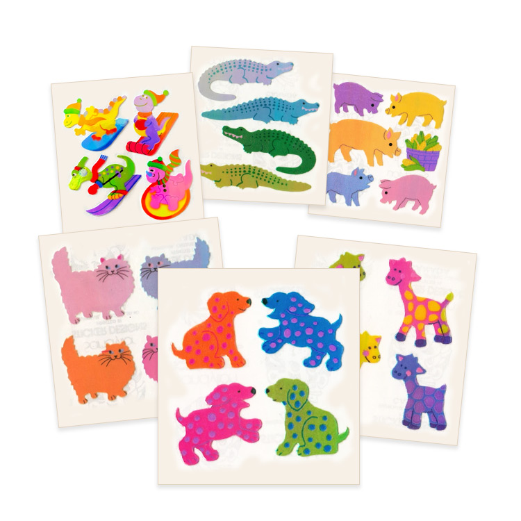 Vintage Pearlized Stickers from Sandylion