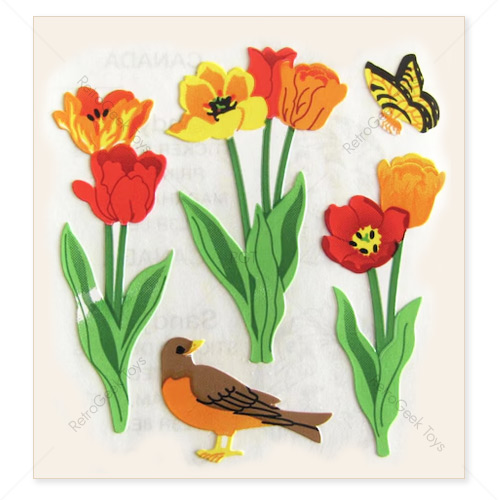 Sandylion Vintage Kromekote Stickers: Tulips