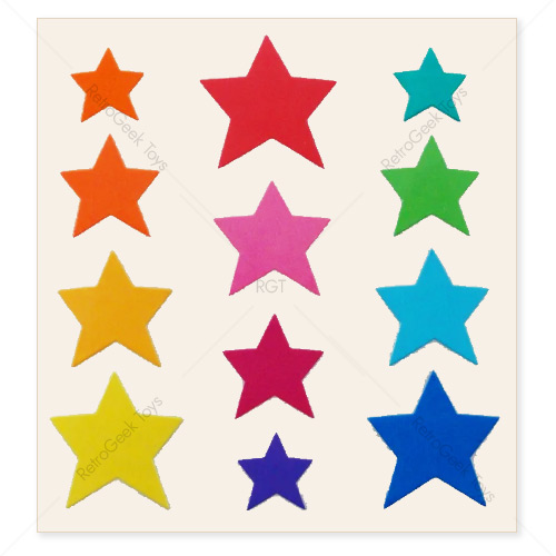 Sandylion Vintage Kromekote Stickers: Stars