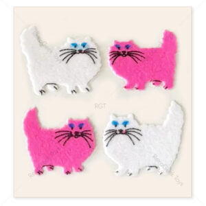 Sandylion Vintage Fuzzy Stickers: Cats