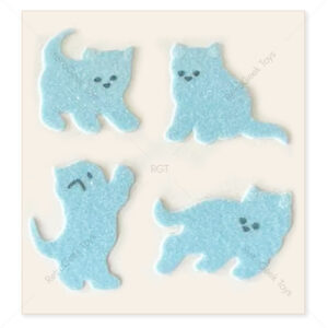 Sandylion Vintage Fuzzy Stickers: Kittens