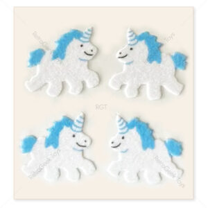 Sandylion Vintage Fuzzy Stickers: Unicorns
