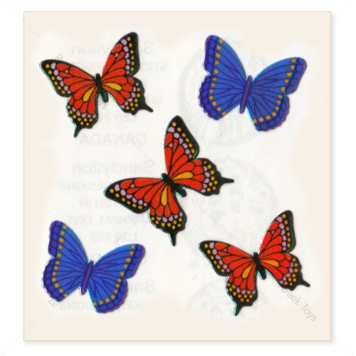 Sandylion Vintage Pearly Stickers: Butterflies