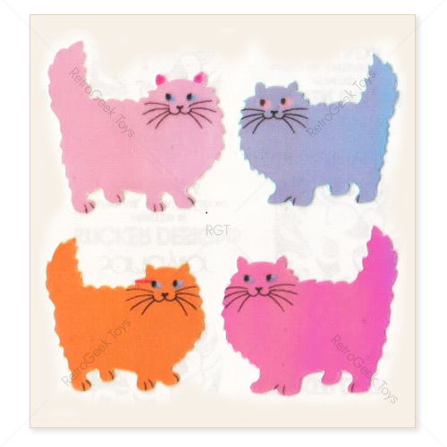 Sandylion VIntage Pearly Stickers: Cats