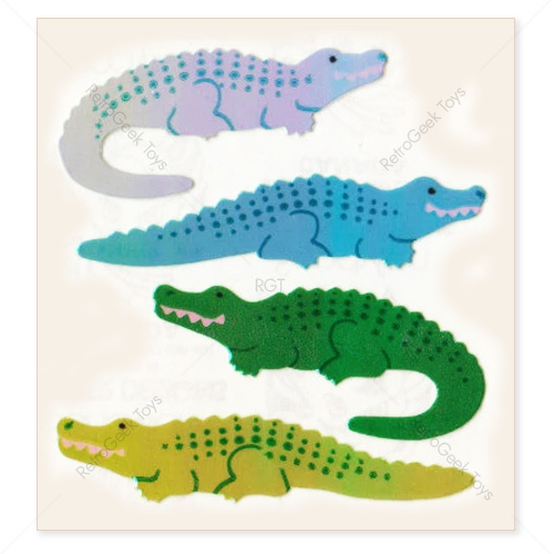 Sandylion Vintage Pearly Stickers: Crocodiles