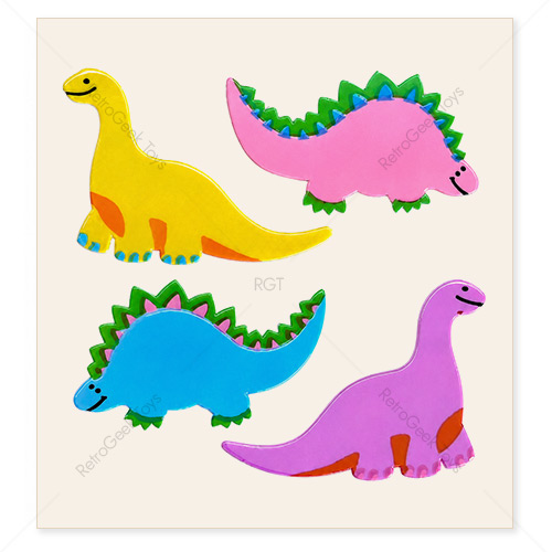 Sandylion Vintage Pearly Stickers: Dinosaurs