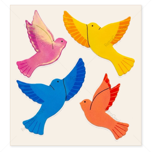 Sandylion Vintage Pearly Stickers: Birds