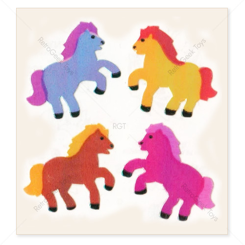 Sandylion Vintage Pearly Stickers: Horses