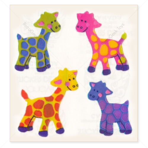 Sandylion VIntage Pearly Stickers: Jiraffes
