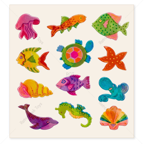 Sandylion Vintage Pearly Stickers: Fish