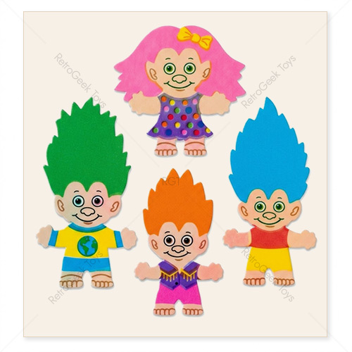 Sandylion Vintage Pearly Stickers: Trolls