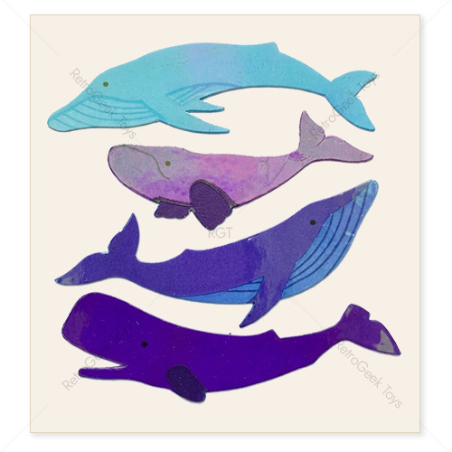 Sandylion Vintage Pearly Stickers: Whales
