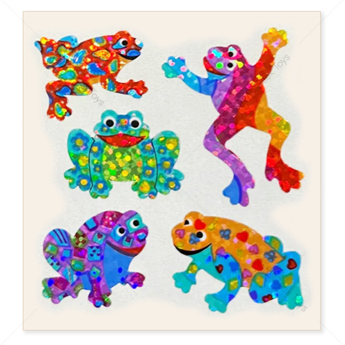 Sandylion Vintage Prism Stickers: Frogs