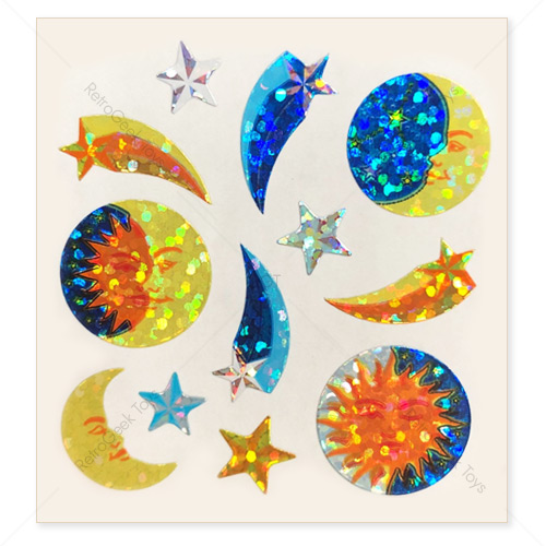 Sandylion Vintage Prism Stickers: Suns and Stars