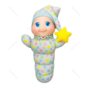 Vintage Glo Worm Blue with Stars 1988