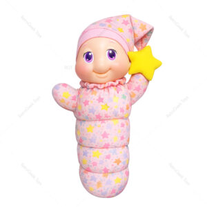 Vintage Glo Worm Pink with Stars 1988