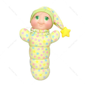 Vintage Glo Worm Yellow with Stars 1988