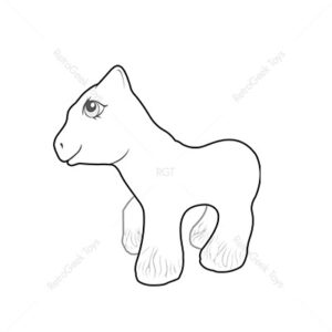 My Little Pony G1 Poses: Baby Ribbs