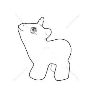 My Little Pony G1 Poses: Newborn Sandcastle