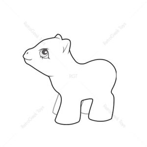 My Little Pony G1 Poses: Newborn Shaggy