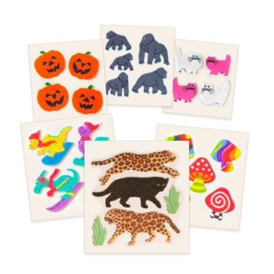 Vintage Fuzzy Stickers